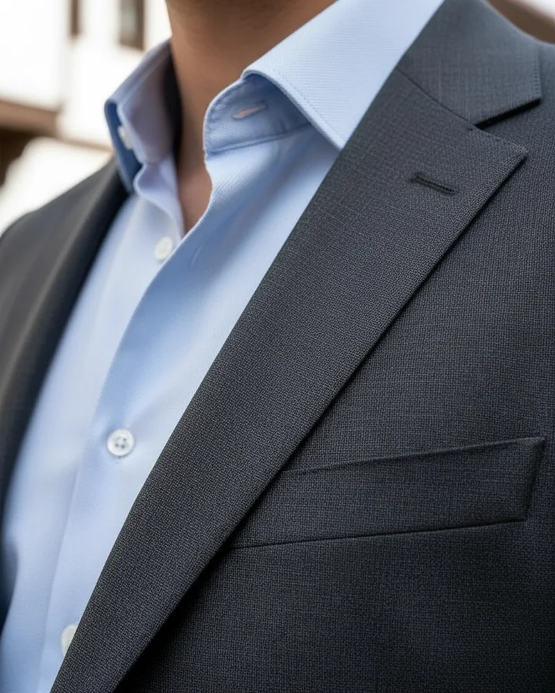 Charcoal Regular Fit Suit - 2
