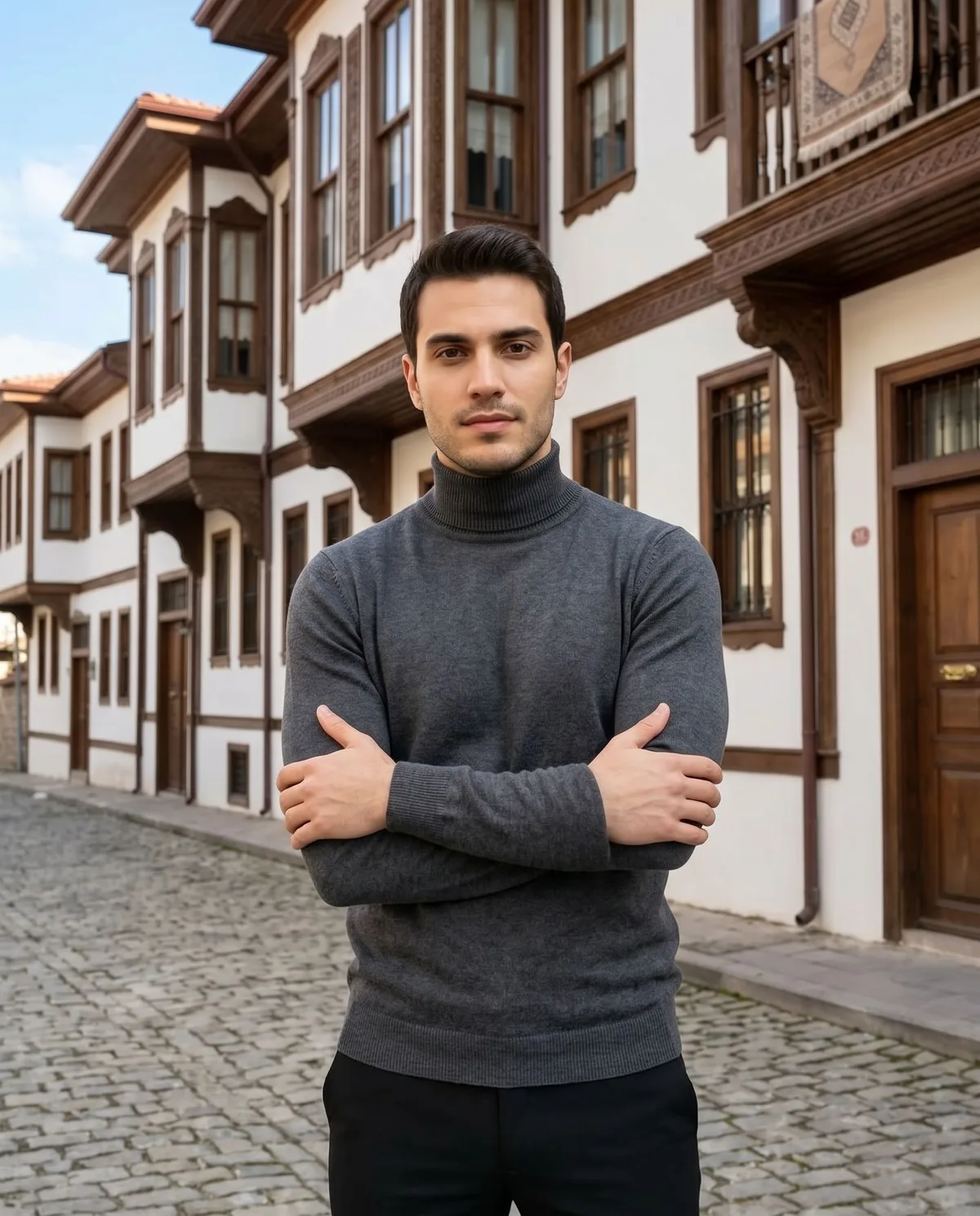 Charcoal Turtleneck Sweater - 5