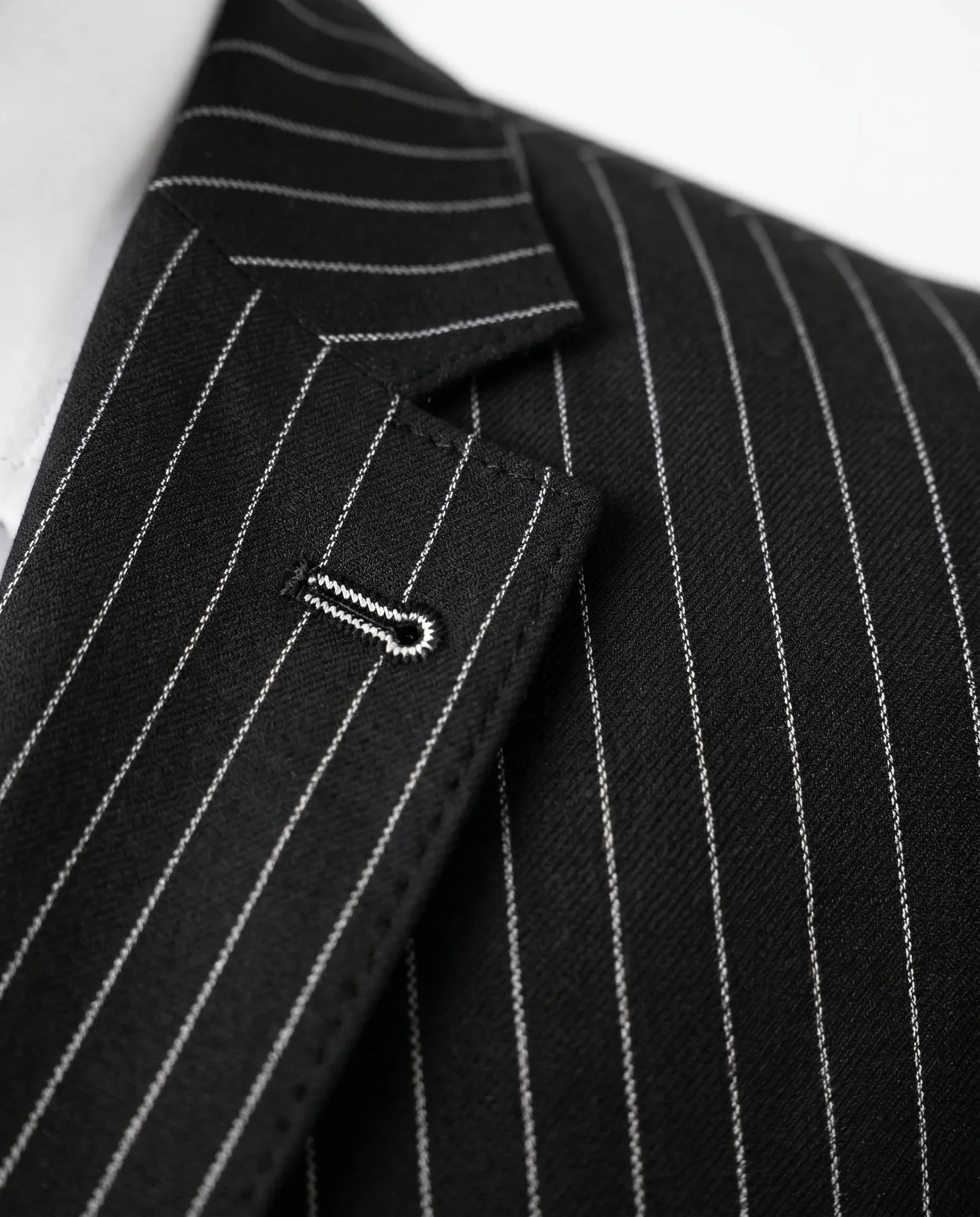Black Pinstripe Suit - 2