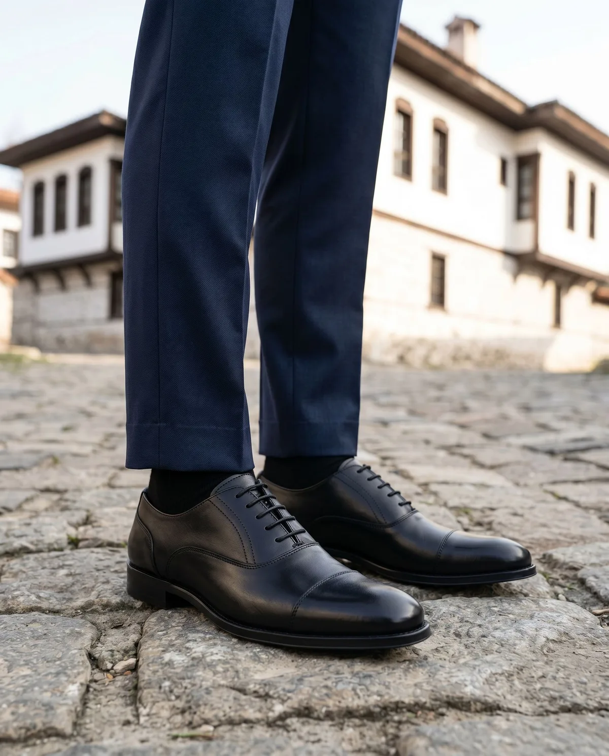 Black Classic Oxford Shoes - 3
