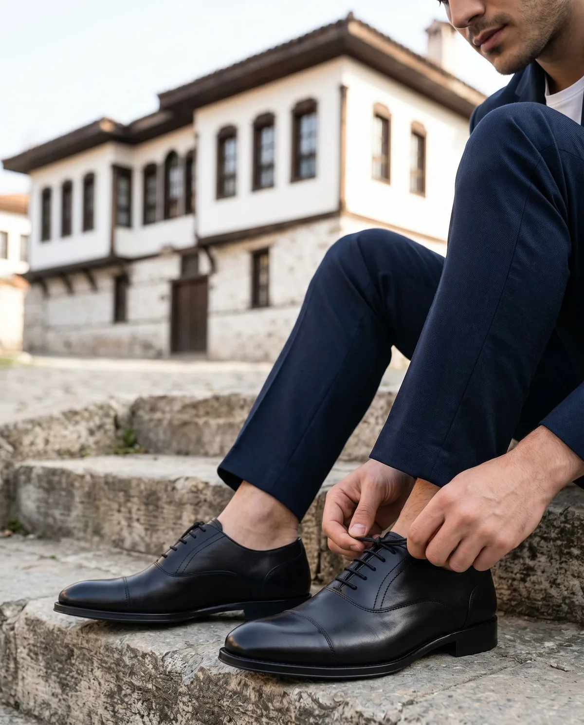 Black Classic Oxford Shoes - 4