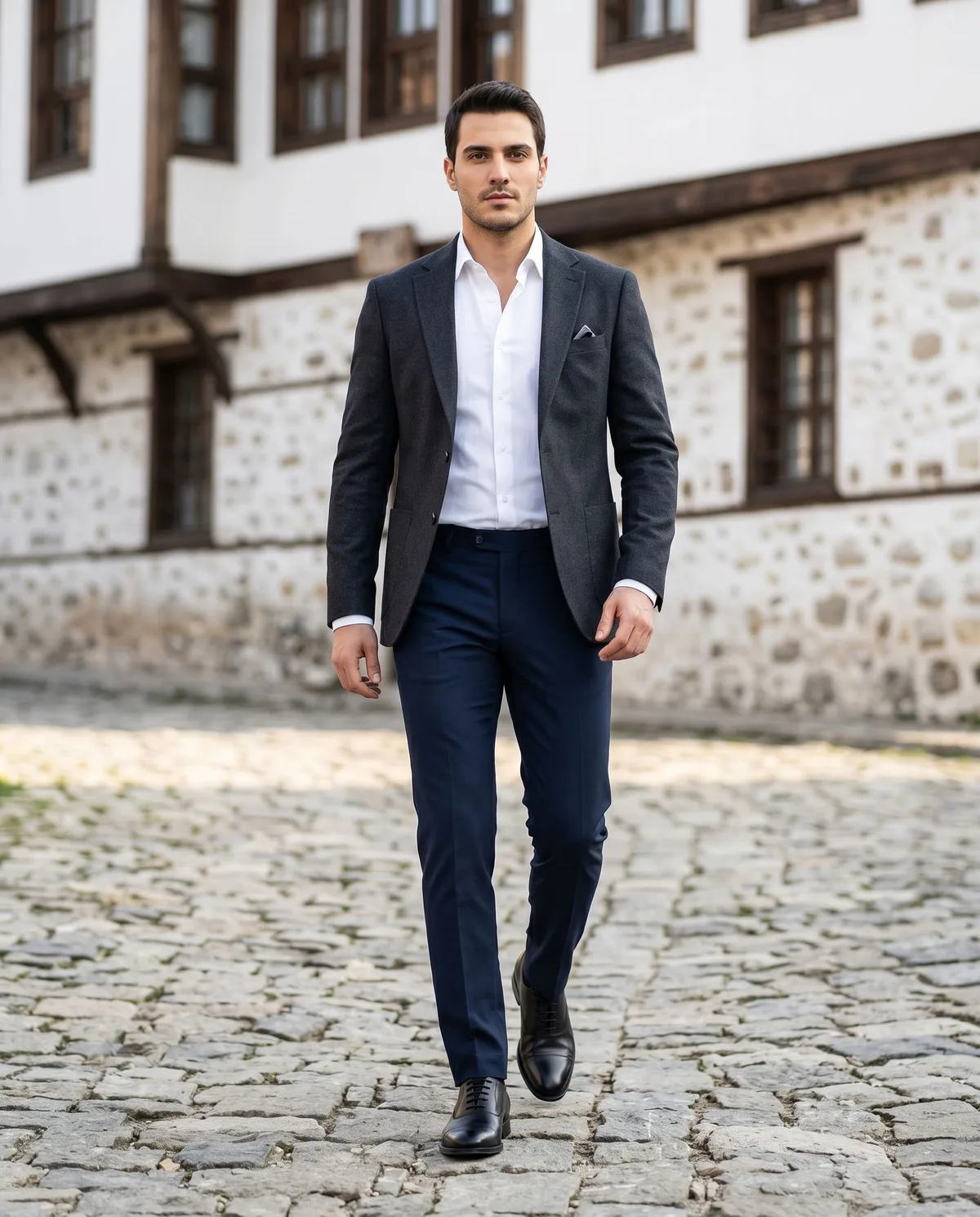 Black Classic Oxford Shoes - 5