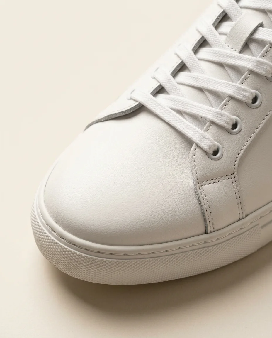 White Leather Sneakers - 2