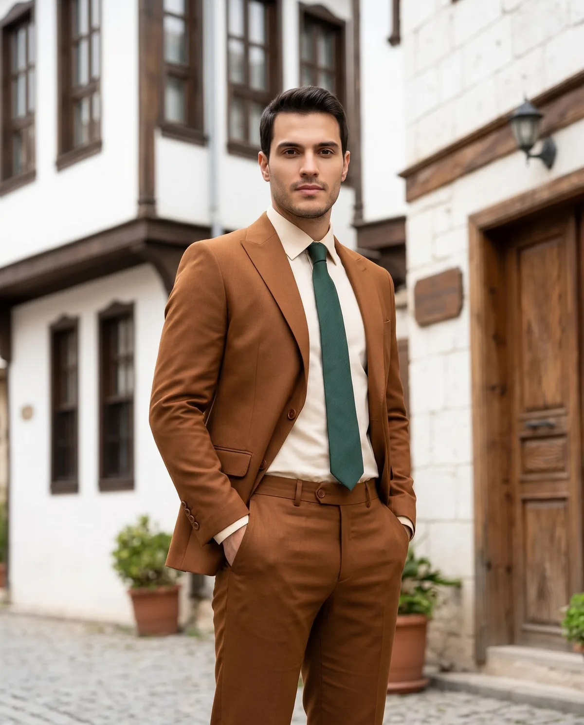 Brown Suit Look - 5