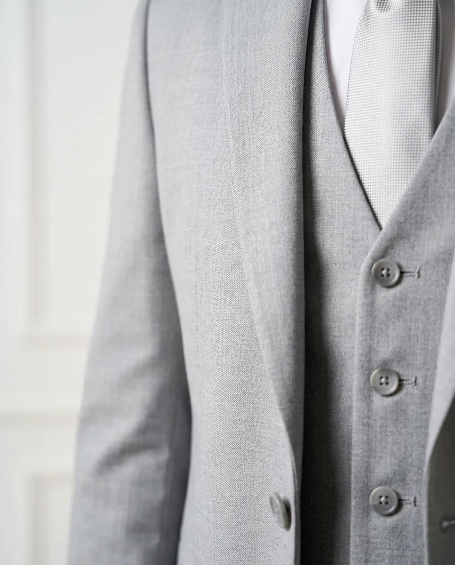 Grey Wedding Suit Look - 2