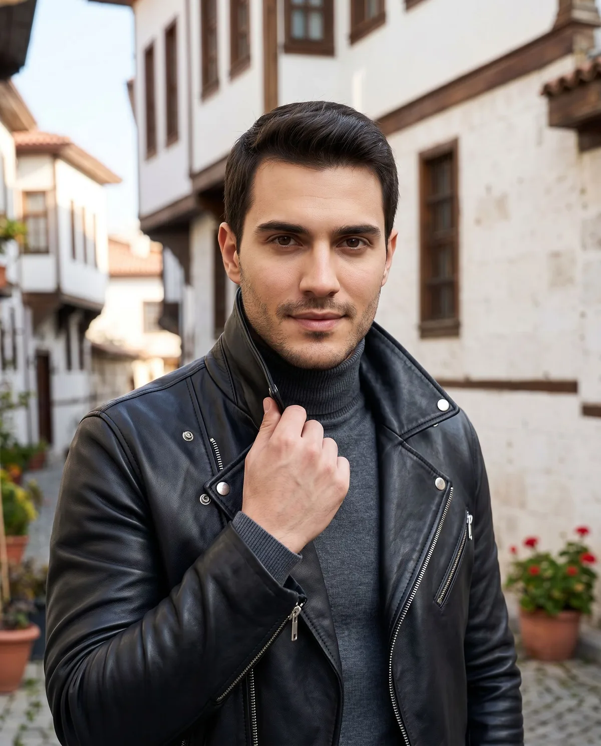 Black Leather Jacket Look - 3