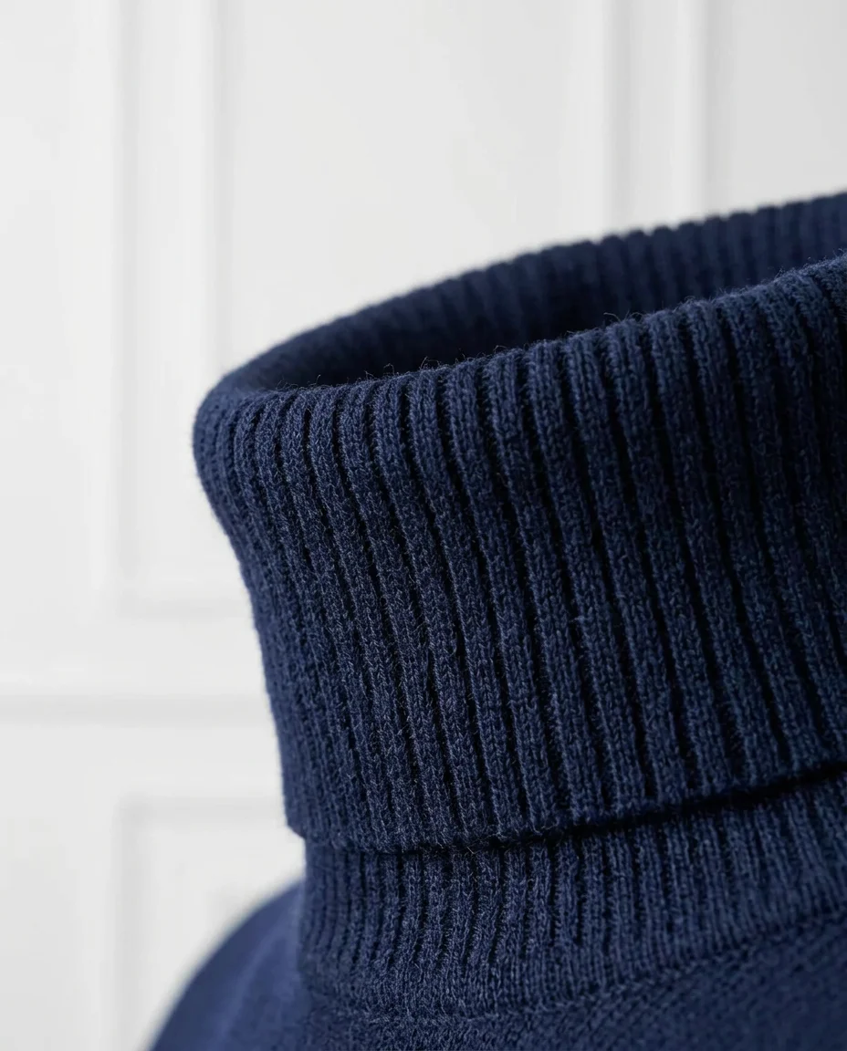 Navy Turtleneck Look - 2