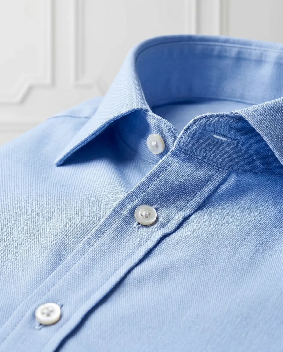 Blue Shirt + Trousers Look - 2