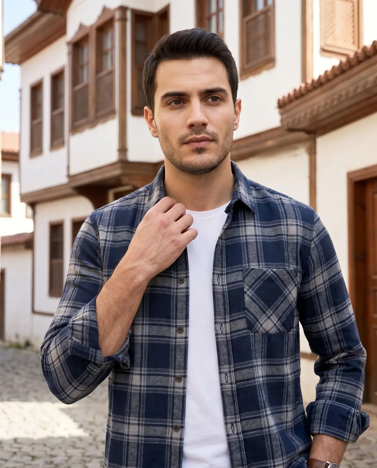 Checked Shirt Look - 3