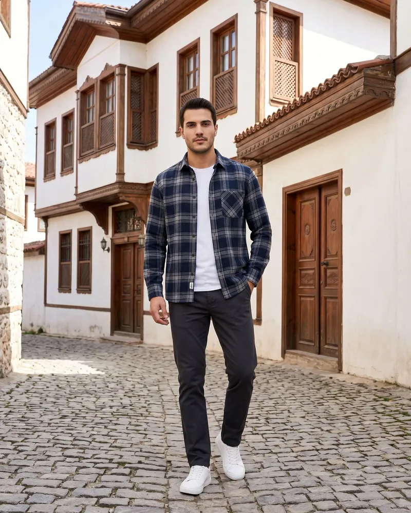 Checked Shirt Look - SAVAS