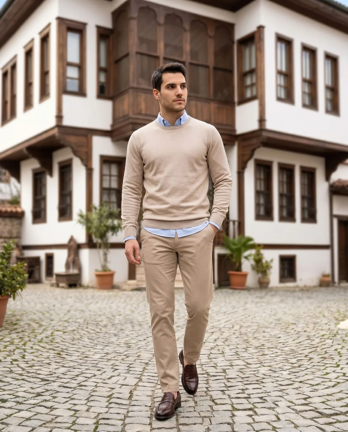 Beige Chino Look - 5