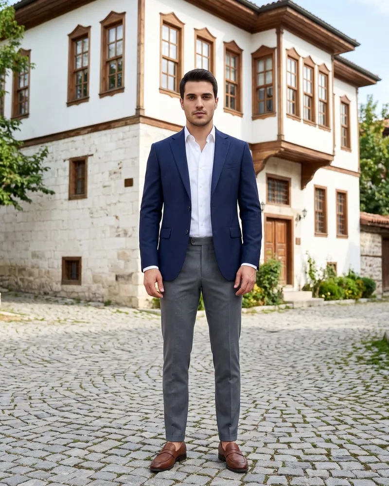 Navy Blazer Look - SAVAS