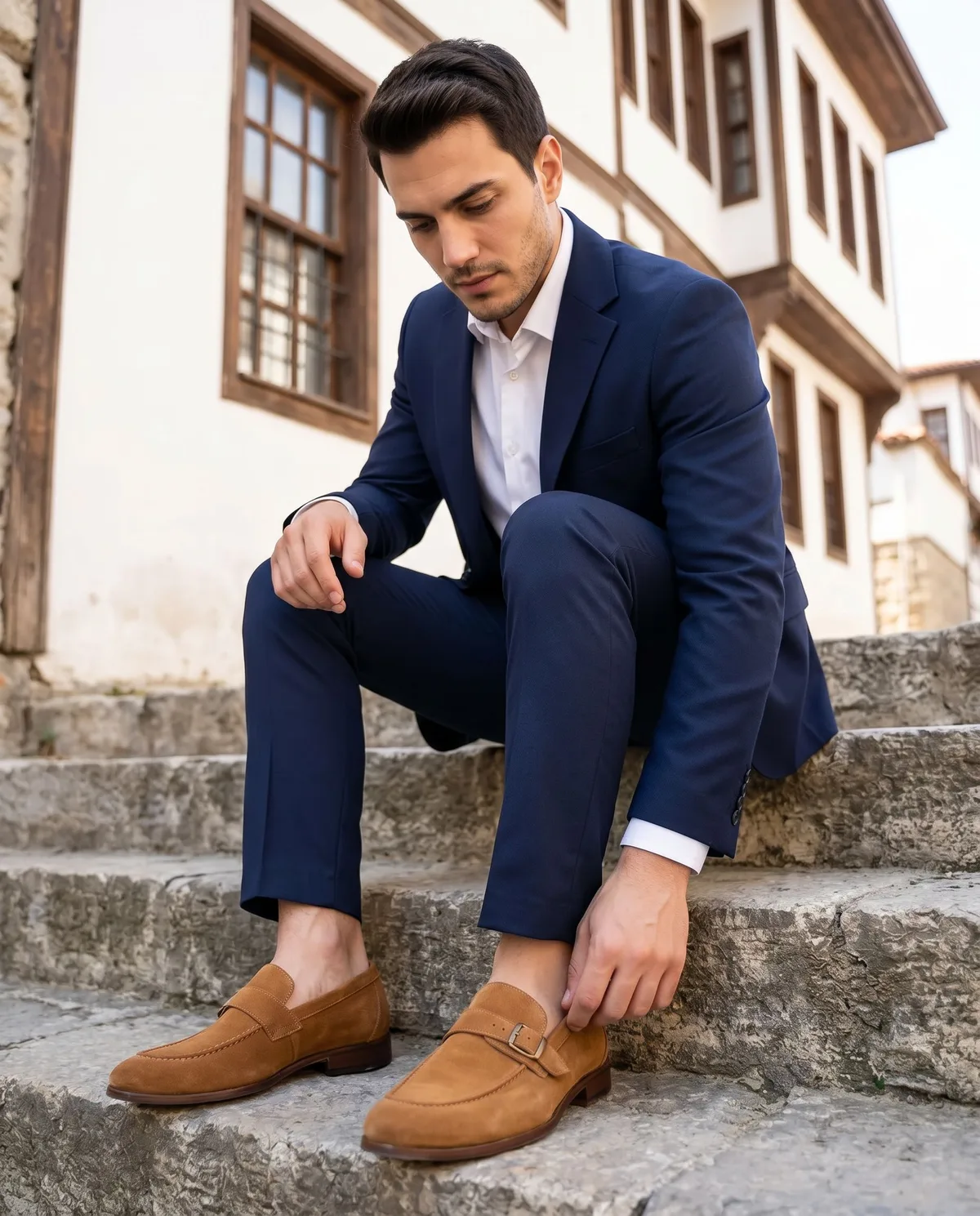 Tan Loafer Smart Casual Look - 4