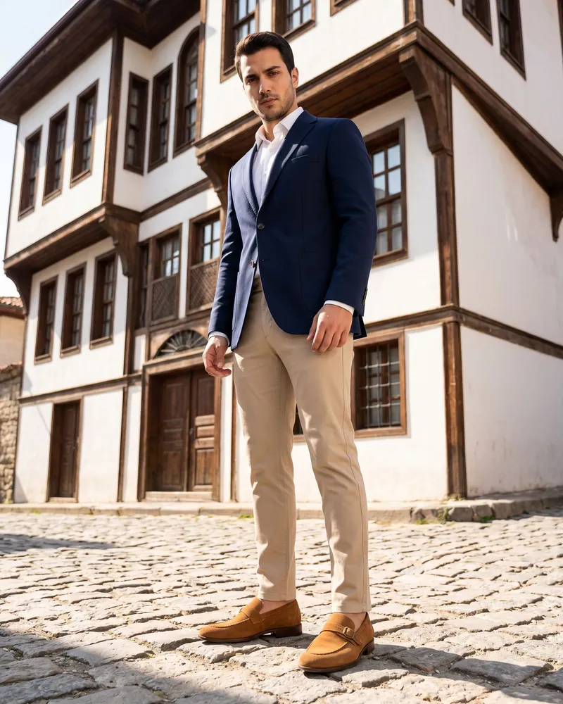 Tan Loafer Smart Casual Look - SAVAS