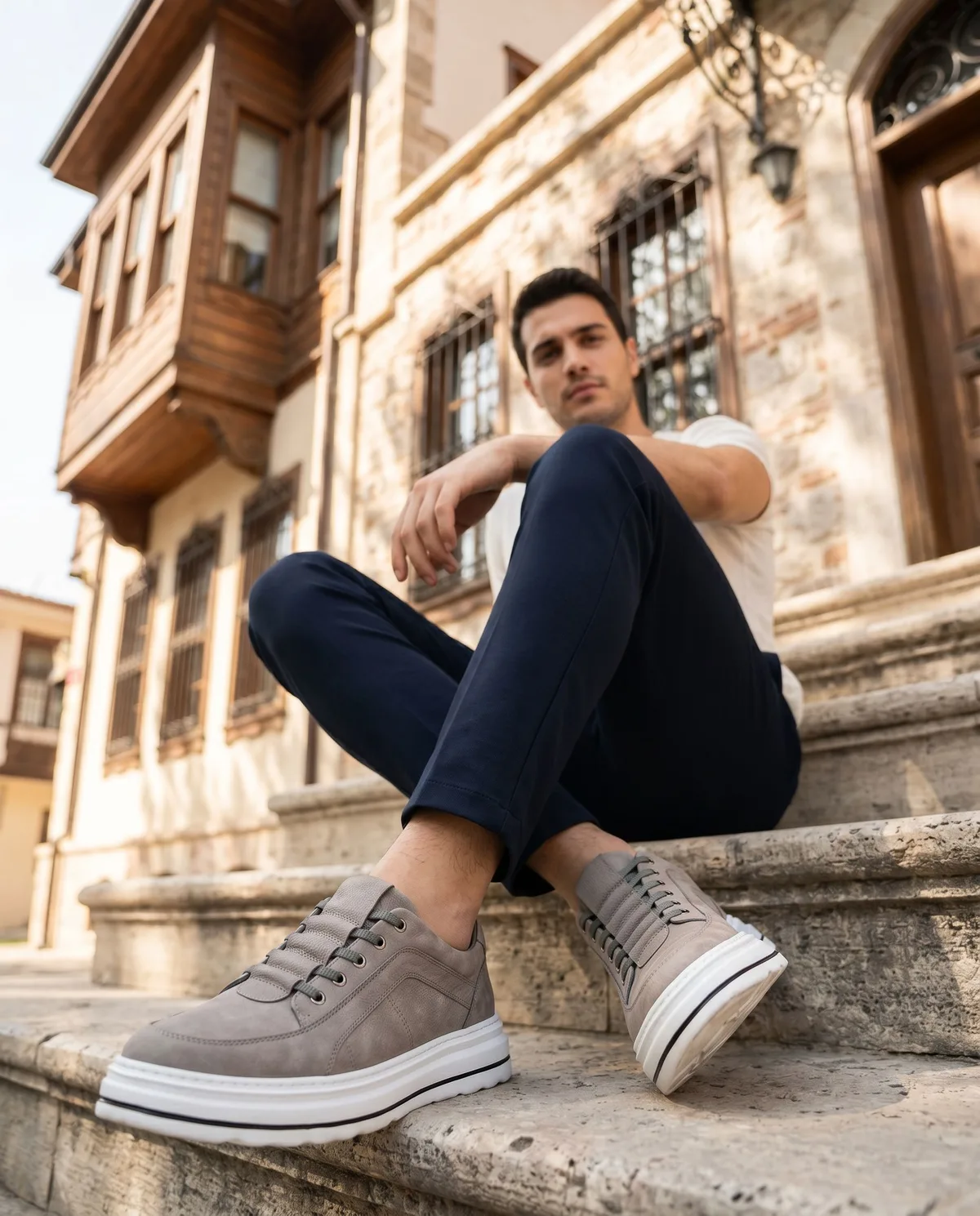 Grey Suede Sneakers - 2